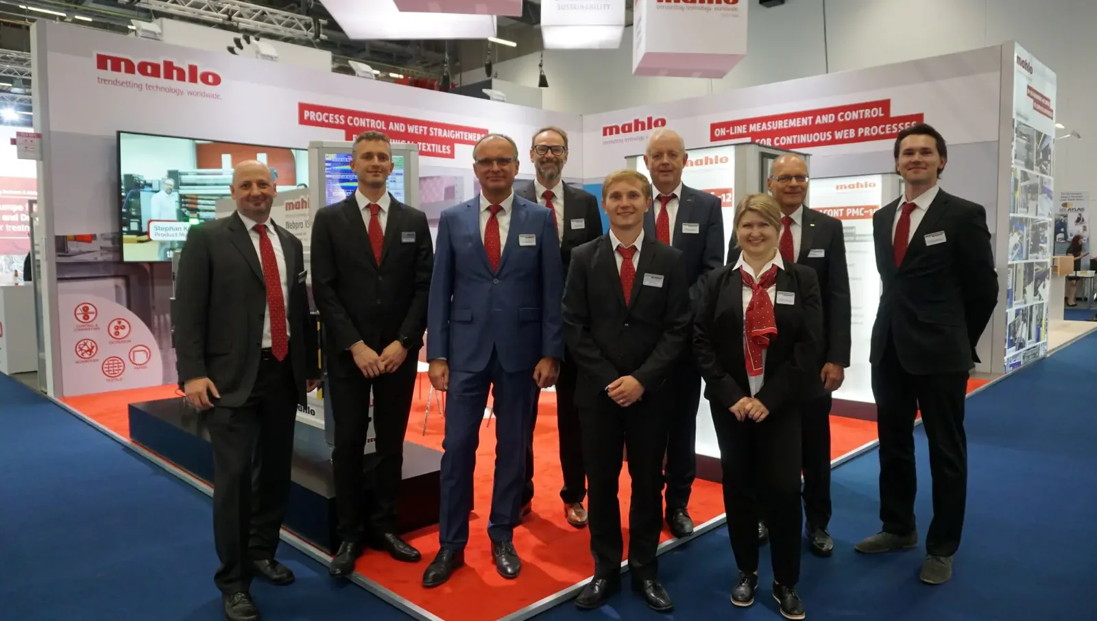Gruppenfoto von der Techtextil