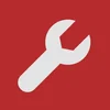 icon wrench red background